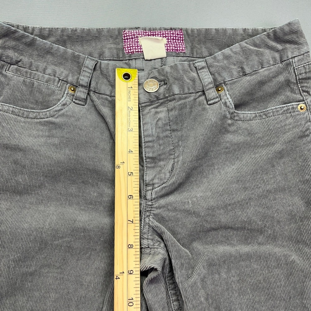 J.Crew Corduroy Pants Bootcut Gray Casual Everyday Comfort 28S Fits 30" Western - Picture 2 of 9